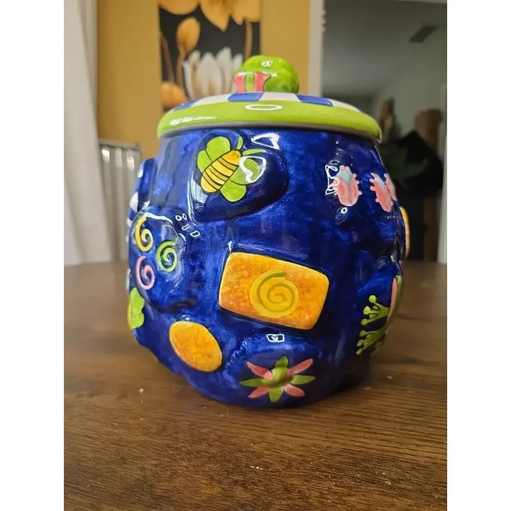 Laurie Gates 1999 Ceramic‎ Cookie Jar – Alien Spaceship UFO Design – 10